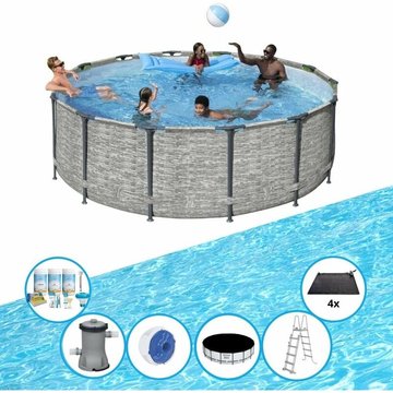 Bestway - Piscine Steel Pro MAX avec des accessoires - 427x122 cm - Offrir