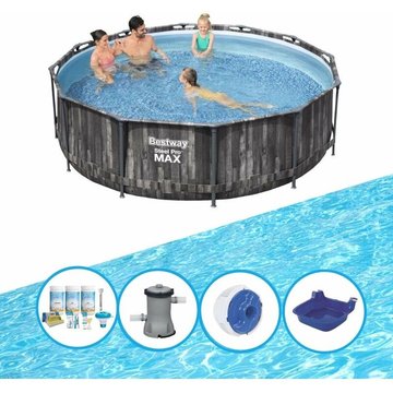 Bestway - Piscine Steel Pro MAX - Ronde - Avec accessoires - 366x100 cm