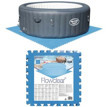 Bestway - Protecteurs de plancher de piscine 8 pcs Bleu 58220