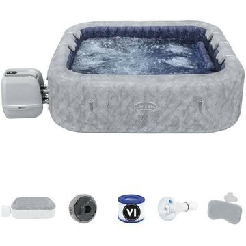 Bestway - Spa gonflable carré Lay-Z-Spa San Francisco HydroJet Pro™ pour 5 à 7 personnes