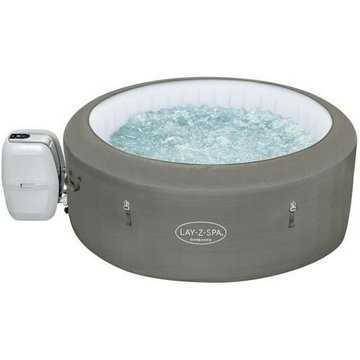 Bestway - Spa gonflable Lay-Z-Spa Barbados - 180 x 66 cm - 2 à 4 places - Rond (Inclus : couverture, pompe, cartouche et diff…