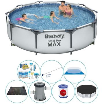 Bestway Steel Pro MAX - Piscine Ronde 305x76 cm - Pack Piscine - Prix compétitif, livraison rapide !