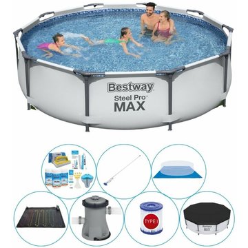 Bestway Steel Pro MAX Piscine Ronde 305x76 cm - Set de piscine - Prix compétitif, livraison rapide!