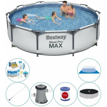 Bestway Steel Pro MAX Ronde 305x76 cm - Super Set de piscine Bestway - OFFRIR