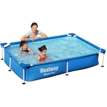 Bestway Steel Pro - Piscine tubulaire rectangulaire - 221x150x43 cm