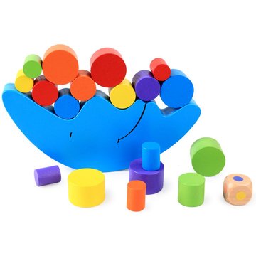 Blocs de construction en bois Jeu d'équilibre Classification Jouets Construire le développement du cerveau de la petite enfance (1 pièce)