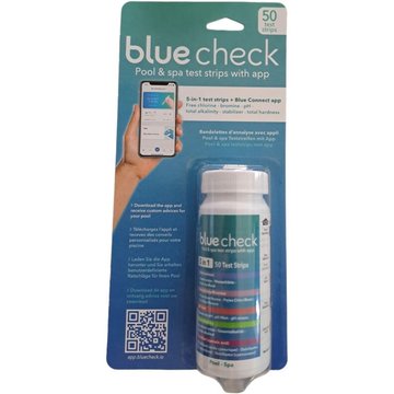 BLUE CHECK - bandelettes d'analyse pour piscine et spa avec Piscineo.com
