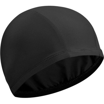 Bonnet de bain en tissu extensible Bonnet de bain anti-dérapant Bonnet de bain doux Femme Homme Adulte Adolescent (Noir)