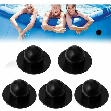Bouchon de vidange de piscine 5 pièces (le noir)