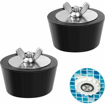 Bouchon d'hiver pour Piscine, 2Pcs Bouchons d'hiver en Caoutchouc Empêchent le u de Vidange d'être Endommagé par le Gel, Bouchon de Piscine d'hiver
