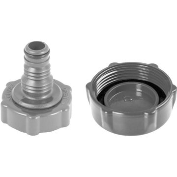 Bestway - Bouchon de valve de vidange + adaptateur pour piscines tubulaires Steel Pro et Steel Pro Max