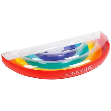 Bouée Adulte Luxe Arc-en-ciel Sunnylife Piscine