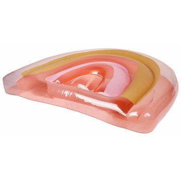 Bouée Adulte Luxe Arc-en-ciel Sunset Sunnylife pour Piscine