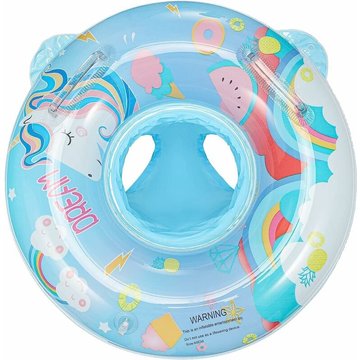 Bouée Bébé WAHAISON, Siège de Piscine Anneau de Natation Bouée Gonflable Flotteur de Natation pour bébé Convient pour 3 - 5 Ans (Licorne Bleue)