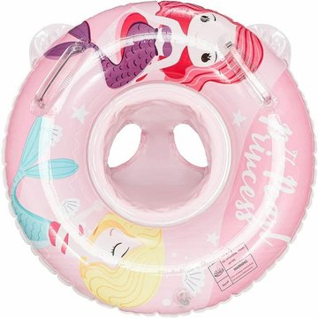 Bouée Bébé TUMALAGIA, Siège de Piscine Anneau de Natation Gonflable Flotteur pour Bébé Convient pour 3 - 5 Ans (Sirène Rose)