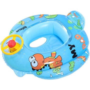 Enlenk - Bouée Bébé Siège De Bain Flottant Voiture Dessin Animé Bouée Gonflable Anneau De Natation Piscine Haute Qualité Enfants 2-10 Ans (Dinosaure)