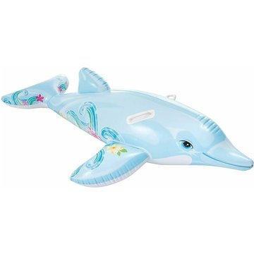 Bouée dauphin à chevaucher TUMALAGIA 175x66cm pour piscine