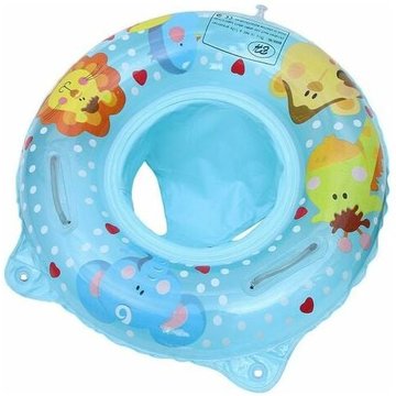 Bouée de natation pour bébé avec flotteur gonflable - Jouet gonflable réglable - Bleu Éléphant Cham