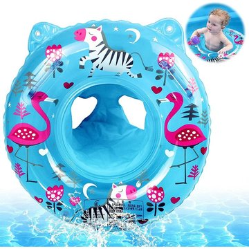 Bouée de Natation pour bébé - Licorne - Bouée Gonflable pour bébé - pour Enfants de 6 à 48 Mois (Blanc) (Bleu-B)