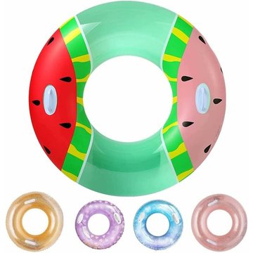 Bouée Gonflable WAHAISON, Anneau de Natation Gonflable pour Adulte, Anneau de Natation à Paillettes, Anneau de Natation Flottant, Anneau de Natation Rond pour Piscine