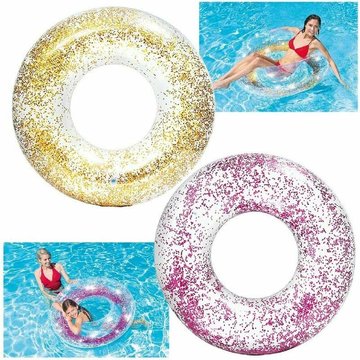 TUMALAGIA - Bouée Gonflable Brillante pour Piscine 107x27(cm)