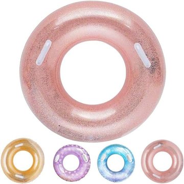 Bouée Gonflable, Durable Ronde Gonflable avec poignée Matelas d'air pneumatique Radeau de Piscine Gonflable Flottant Piscine Flottante Anneau Adulte