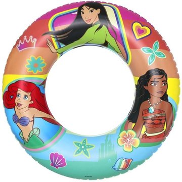 Bestway 91043 Bouée Donut Disney Princesses 56 cm, trou 22 cm pour mer et piscine