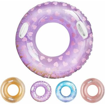 TUMALAGIA - Bouée Gonflable Piscine, Anneau de Natation Gonflable pour Adulte, Anneau de Natation à Paillettes, Anneau de Natation Flottant
