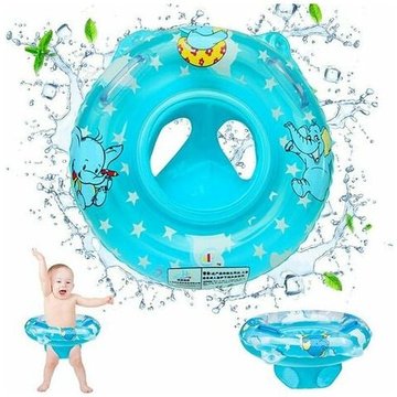 Bouée Piscine, Bouée Bébé, Bouée Enfant, Bouée Gonflable, Convient aux bébés éléphant Bleu Cham