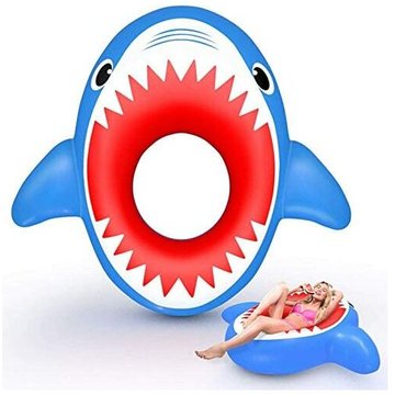 Bouée Requin Gonflable XINUY, Lit de Natation, Jouet Gonflable Flotteur de Piscine, Matelas Gonflable de Piscine - Confortable, Amusant, Doux et Durable.