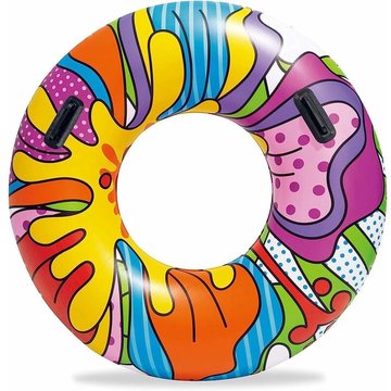 Bouée ronde WAHAISON plage ou piscine Pop, diamètre 119 cm