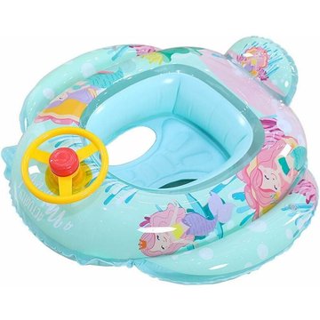 Bouée Siège Bain Bébé Flotteur Voiture Cartoon Gonflable WAHAISON Bouée Anneau de Natation Piscine Haute Qualité pour Enfant (Sirène)