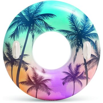 Intex Piscine - Bouée géante à poignées Ø 97 cm - Multicolore