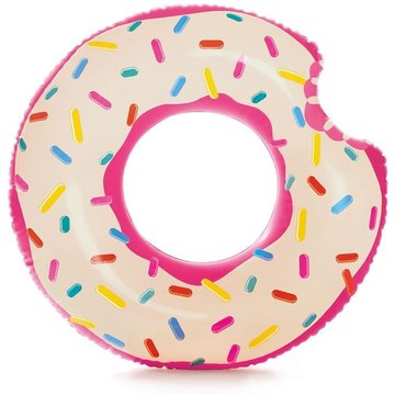 Bouée gonflable Donut Intex Piscine - Diam. 107 cm - Rose