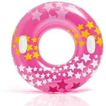 Intex Piscine - Bouée gonflable Étoiles Magiques Rose ø 91 cm
