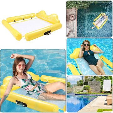 QDRECLOD - Bouée Gonflable Piscine 4-en-1 - Hamac d'eau Multi Usage Flottant, inclinable et Flotteur