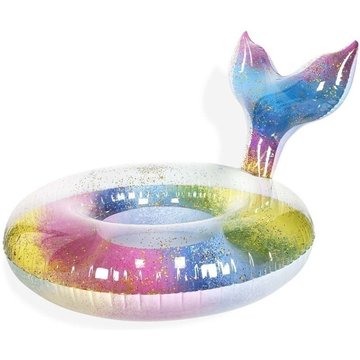 JET LAG - Bouée gonflable sirène 110 cm - Multicolore - Piscine