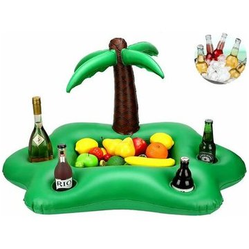 Bouee Piscine,Bar Flottant pour Piscine,Porte-gobelets,Palmier Gonflable Plateau Flottant pour Piscine Gonflable, Convient pour Piscine, mer, Les