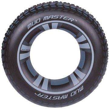 Flotteur gonflable Bestway modèle de roue piscine, couleur noire ø91cm