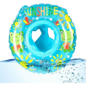 Bouee pour Bebe, Siège De Piscine, Bleu Cartoon Eléphants Anneaux de Natation Flotteur Piscine Bouée Gonflable Natation Bébé Jouets de Piscine Cadeau