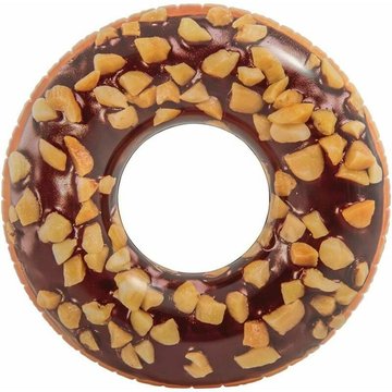 Bouée tube donut choco noisette 114cm AYYQH, piscine