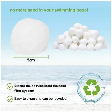 Kartokner - boule de filtre de système de filtre à sable, boule de filtre de piscine