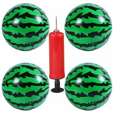 Perle Rare - Boules de pastèque gonflables, 4 ballons de plage pour adultes, plage d'enfants de pastèque en plein air