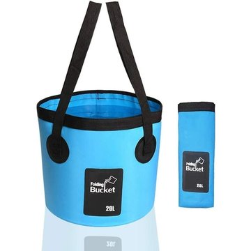 Frlife - BR-Vie Seau Pliables 20L, Sac à Eau Pliable, Portable Conteneur d'eau pour Laver Le Linge et la Vaisselle ou comme Bac a Eau