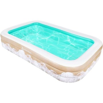 Piscine gonflable BRACE MASTER pour enfants 92' x 56' x 22' pour enfants de 3 ans et plus, piscine extérieure pour enfants et adultes, jardin et arrière-cour, vert