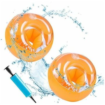 Bras gonflables Bracelets de Natation Aide à la Natation Nageur Bracelets pour Enfants Orange Tube Gonflable Flottant Apprendre à Nager pour 14 ans