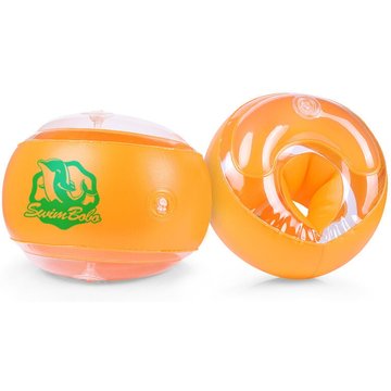 Brassards de natation enfants Aide à la natation ronde pour bébés tout-petits à partir de 12 mois - Bouée de natation, orange,S