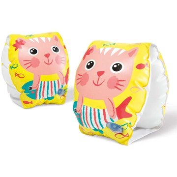 Brassards de natation Happy Cats Intex Piscine Jaune