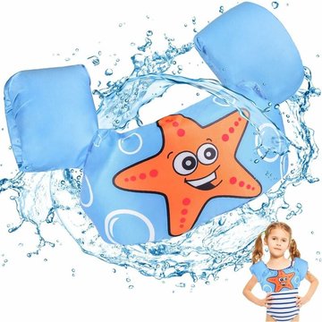 COLNK - Brassards de natation pour enfants piscine, brassards de natation avec boucle de sécurité, ailes de natation pour enfants, gilet d'entraînement pour
