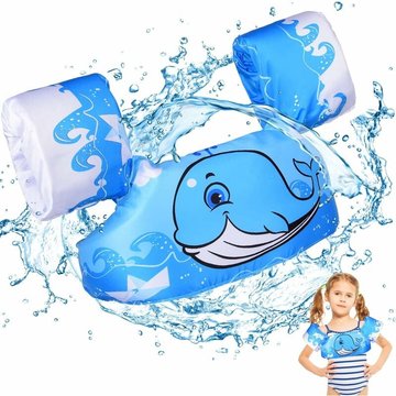 COLNK - Brassards de natation pour enfants avec boucle de sécurité, ailes de natation pour enfants, gilet d'entraînement pour piscine
